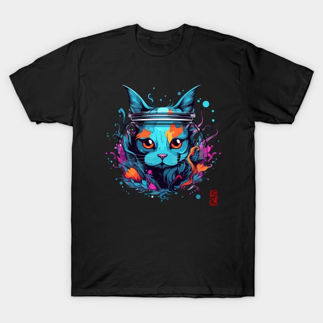 Cat bowl T-Shirt by siriusreno